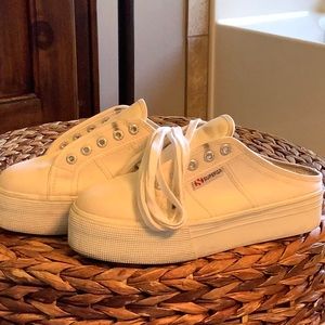 Superga platform slip on sneakers